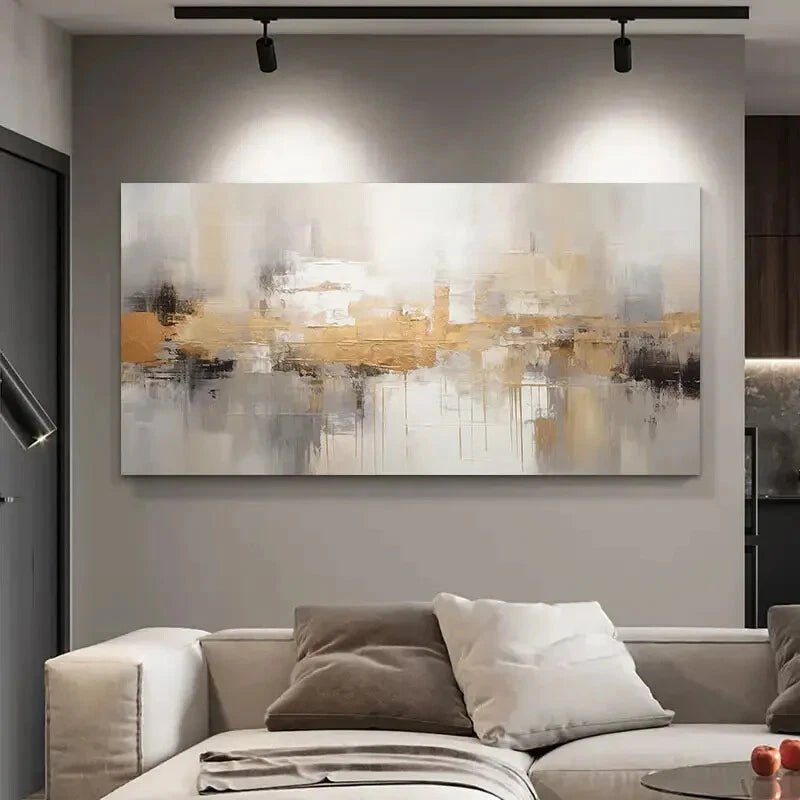 Contemporary Textured Design Wall Art Canvas Office Home Room Framed 120x60cm