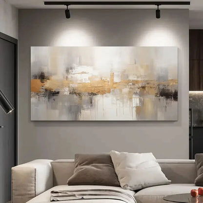 Contemporary Textured Design Wall Art Canvas Office Home Room Framed 120x60cm