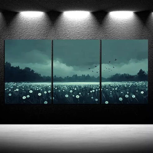 3pcs Charming Dandelion Canvas Framed 60x90cm - High Quality Print 100% Australian Made Wall Canvas Ready to Hang