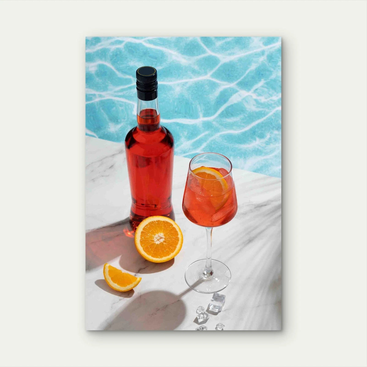 Delicious Italian Cocktail 40x60cm Metal Print Ready to Hang