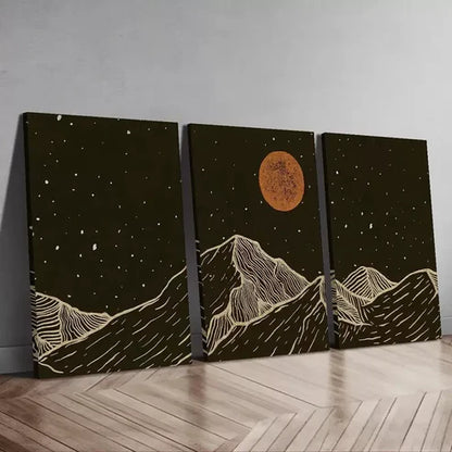 3pcs Modern Line Art Canvas Framed 60x90cm - High Quality Print 100% Australian Made Wall Canvas Ready to Hang