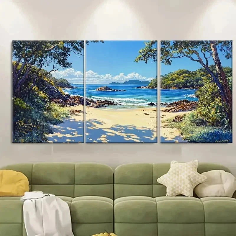 3pcs Fitzroy Island Welcome Bay Travel Australia Metal Print Ready to Hang Art