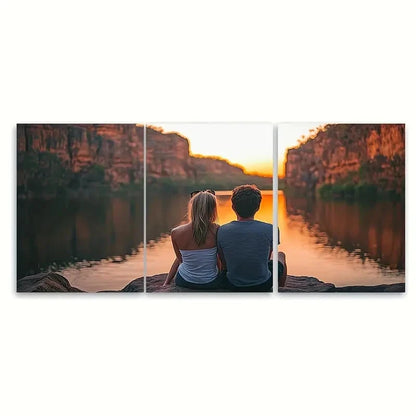 3pcs Kimberley Travel place Australia Wall Art Set Canvas Framed 40x60cm - High Quality Print 100% Australian Made Wall Canvas Ready to Hang
