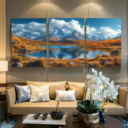 3pcs Towering Peaks of Patagonia Metal Print Ready to Hang Art