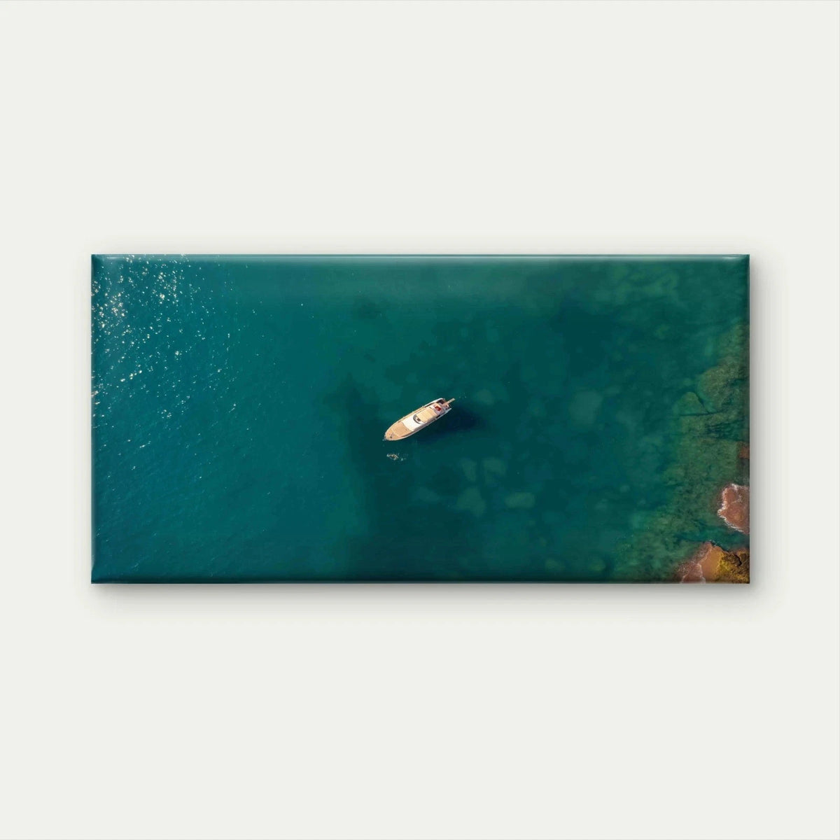 Sailboat in the Sea Wall Art Canvas Office Home Room Framed 120x60cm