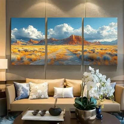 3pcs Petrified Forest National Park Metal Print Ready to Hang Art