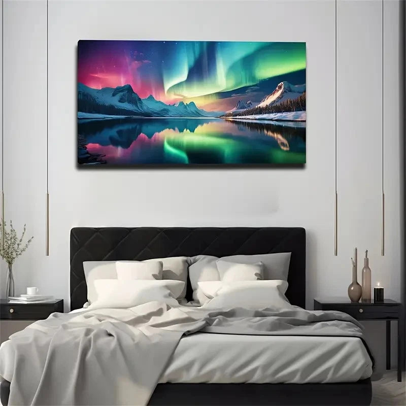 Visual Tension Flexible North Wall Art Canvas Office Home Room Framed 120x60cm