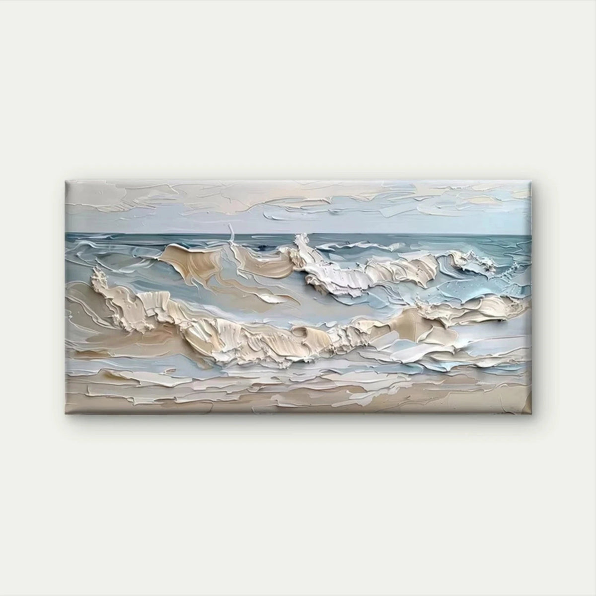 Ocean Waves Seascape Wall Art Canvas Office Home Room Framed 120x60cm