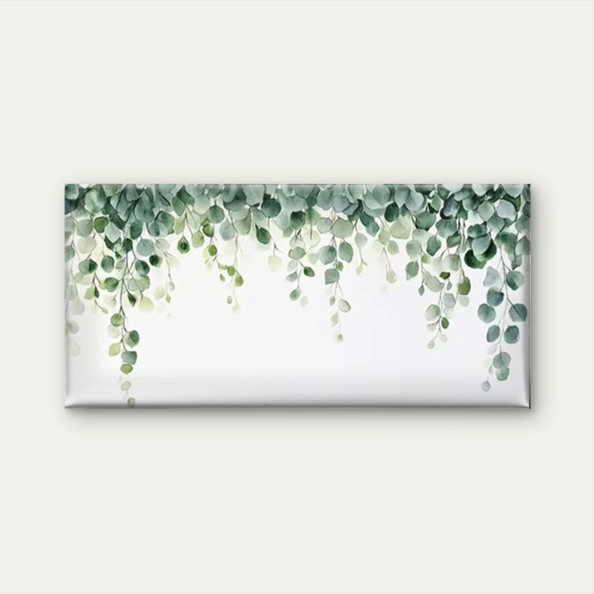 Green Leaves Botanical Wall Art Canvas Office Home Room Framed 120x60cm