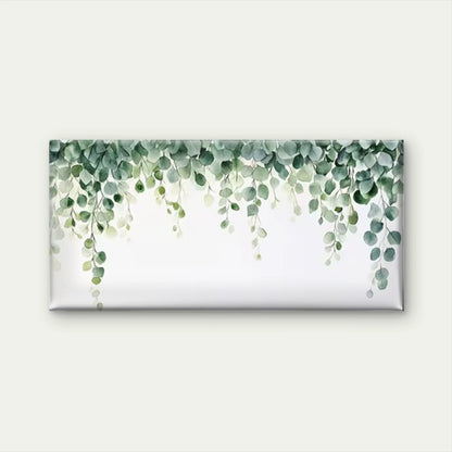 Green Leaves Botanical Wall Art Canvas Office Home Room Framed 120x60cm