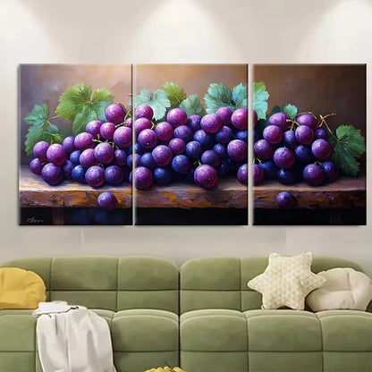 3pcs Minimalist Beach Chair Parasol Metal Print Ready to Hang Art