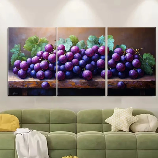 3pcs Minimalist Beach Chair Parasol Metal Print Ready to Hang Art