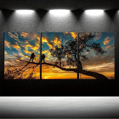 3pcs Obstacle Can Be Overcome with Sky View Metal Print Ready to Hang Art