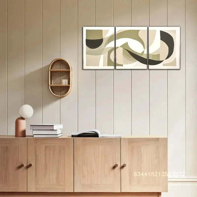 3pcs Abstract style Art Wall Painting Decor Metal Print Ready to Hang Art