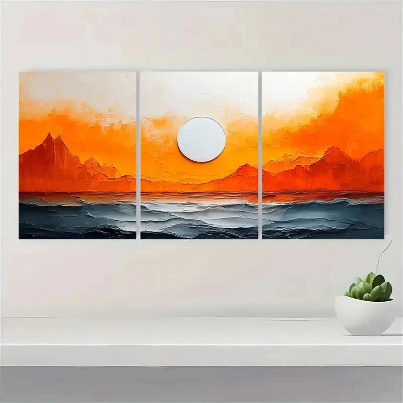 3pcs White Texture Minimalist Abstract Perfect Wall Art Set Canvas Framed 40x60cm - High Quality Print 100% Australian Made Wall Canvas Ready to Hang