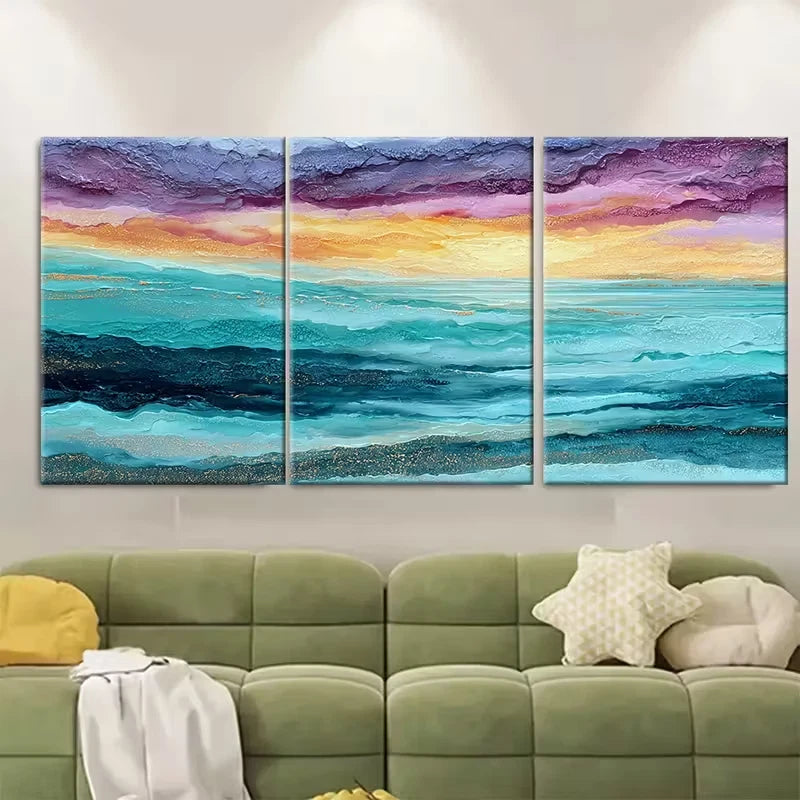 3pcs , Oranges Italian Style, Italy Themed Dinner Metal Print Ready to Hang Art