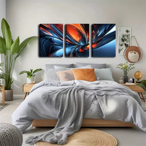 3pcs Abstract Gorgeous Pattern Wall Art Set Wall Art Canvas Unframed - High Quality Print 100% Australian Made Wall Canvas