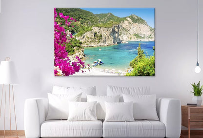 Amazing Beaches Of Corfu Greece Wall Art Decor 100% Australian Made