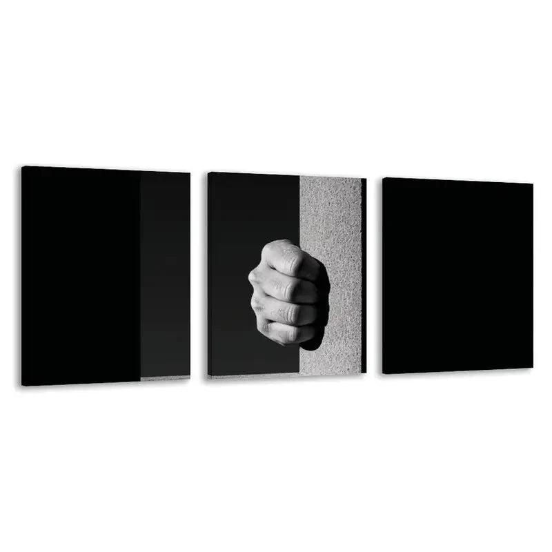 3pcs The Strong Grip Of Desperation Holds   Wall Art Set Canvas Framed 60x90cm - High Quality Print 100% Australian Made Wall Canvas Ready to Hang