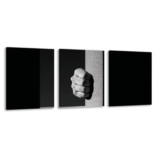3pcs The Strong Grip Of Desperation Holds   Wall Art Set Canvas Framed 60x90cm - High Quality Print 100% Australian Made Wall Canvas Ready to Hang