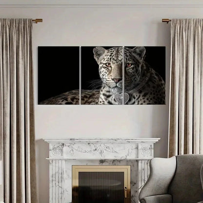 3pcs Luxurious Heart Pendant Wild Beauty Metal Print Ready to Hang Art