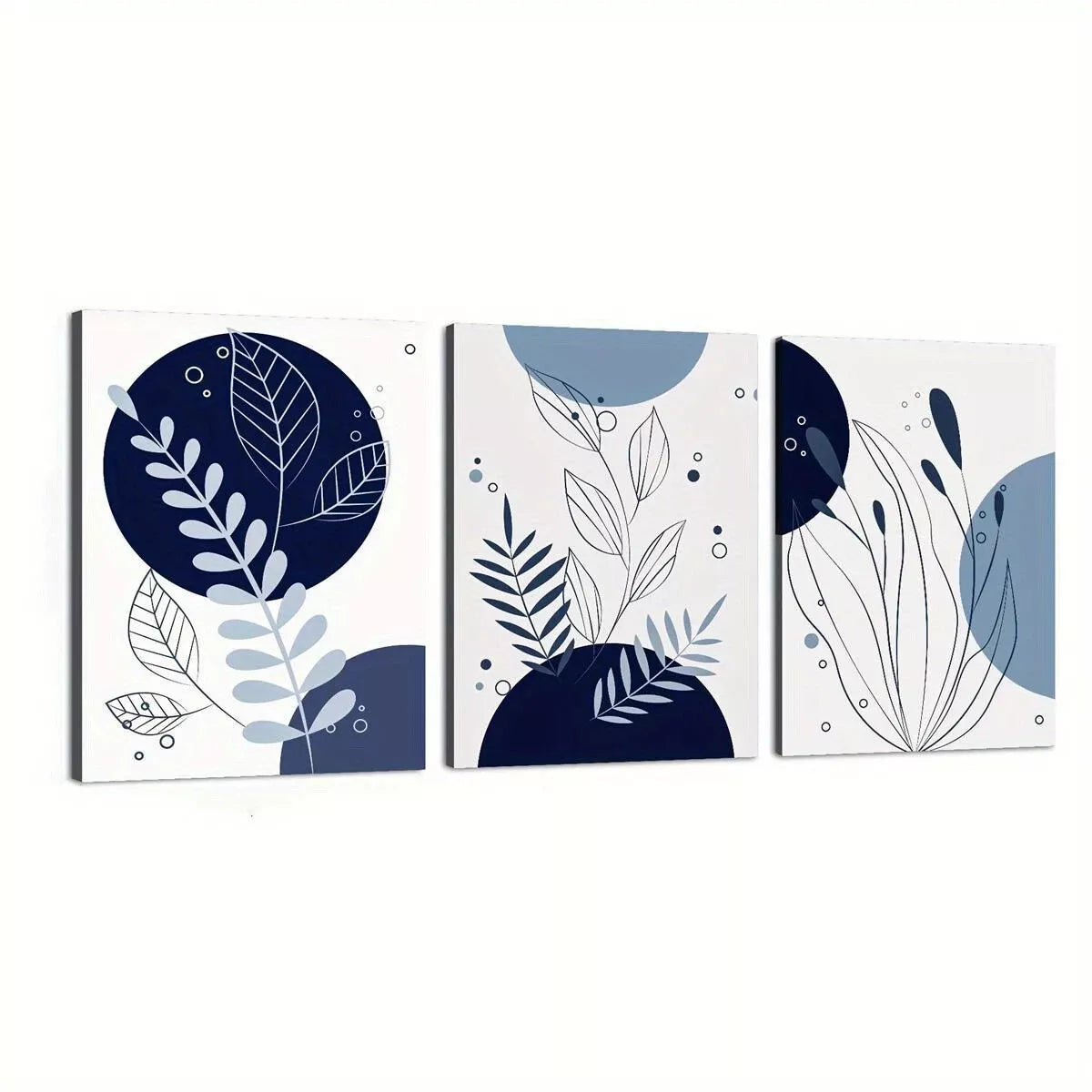 3pcs Abstract Geometric Modern Minimalist   Wall Art Set Canvas Framed 40x60cm - High Quality Print 100% Australian Made Wall Canvas Ready to Hang