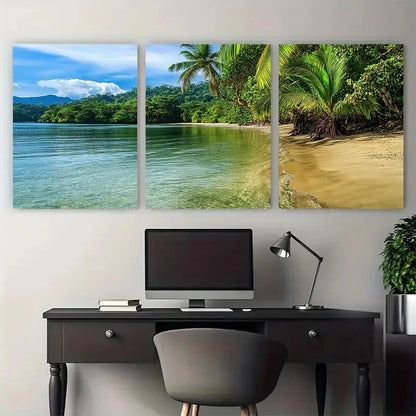 3pcs Exquisite Costa Rica Scenes with Puerto Viejo Metal Print Ready to Hang Art
