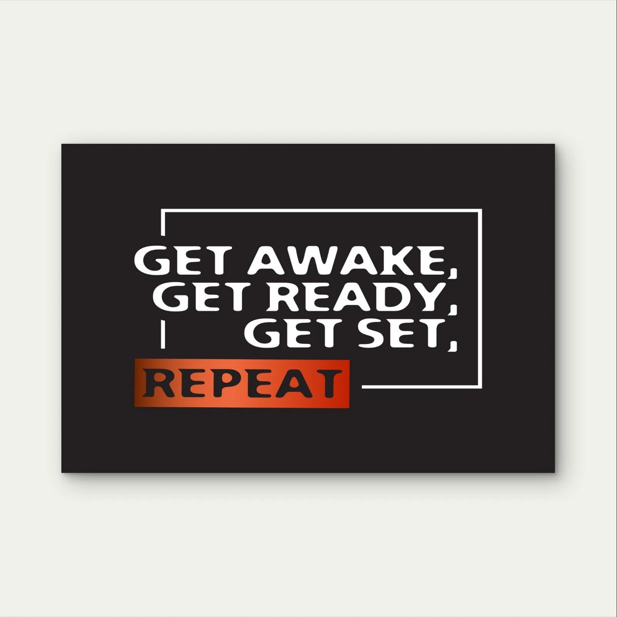 Fitness Gym Motivational Quote 5mm Plastic Poster Ready to Hang 90x60cm