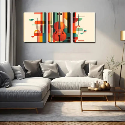 3pcs Multi-Colored Geometric Shape Wall Art Canvas Unframed - High Quality Print 100% Australian Made Wall Canvas