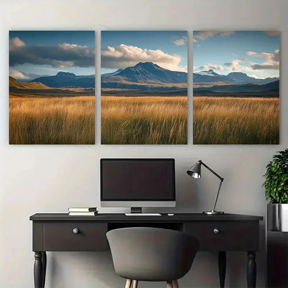 3pcs Vantajokull Awesome Travel Metal Print Ready to Hang Art