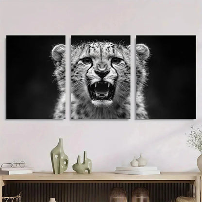 3pcs Abstract Oil Painting Colourful Metal Print Ready to Hang Art