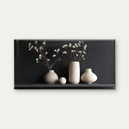 Minimalist Dried Floral Wall Art Canvas Office Home Room Framed 120x60cm