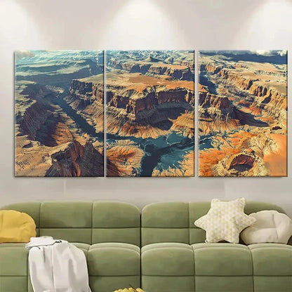 3pcs Grand Canyon Poster of Arizona USA Metal Print Ready to Hang Art