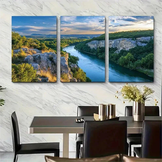 3pcs Scenic Pyrnes National Park France Metal Print Ready to Hang Art