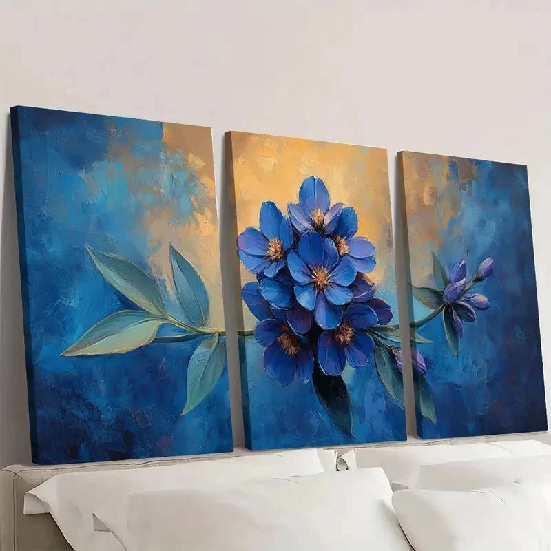 3pcs Alfalfa Painting Print Alfalfa Art  E  Wall Art Set Canvas Framed 60x90cm - High Quality Print 100% Australian Made Wall Canvas Ready to Hang
