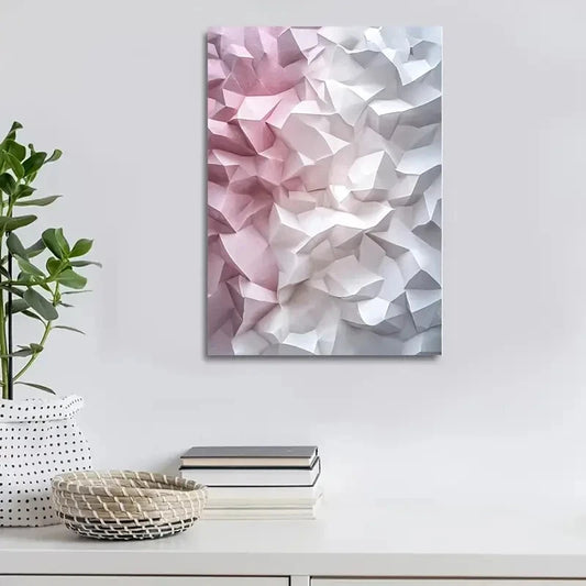 Abstract Geometric Shapes Titled 'Heart 40x60cm Metal Print Ready to Hang