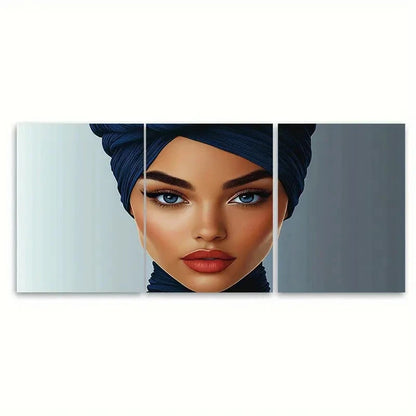 3pcs Beautiful Girl Boss Minimalist illustration Wall Art Set Canvas Framed 40x60cm - High Quality Print 100% Australian Made Wall Canvas Ready to Hang