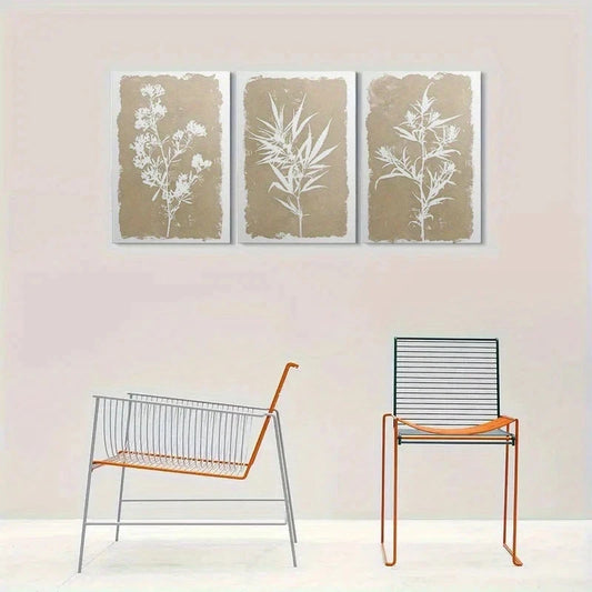 3pcs Botanical Illustrations Botanical Metal Print Ready to Hang Art