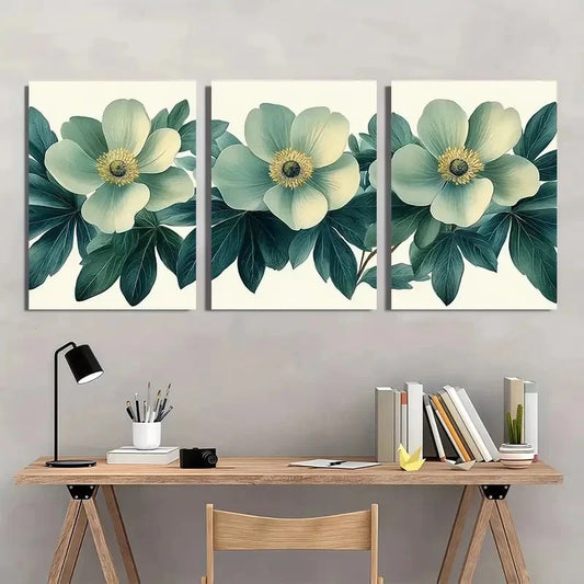 3pcs Mid-Century Modern Design Perfect Wall Art Set Canvas Framed 40x60cm - High Quality Print 100% Australian Made Wall Canvas Ready to Hang