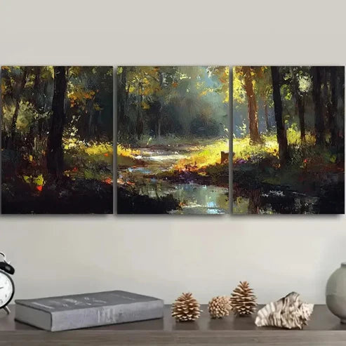 3pcs Forest Scene Wall Art Canvas Unframed - High Quality Print 100% Australian Made Wall Canvas