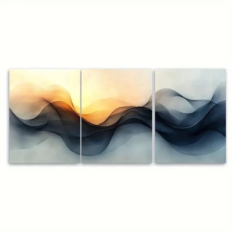 3pcs Inspirational Minimalist Typography Metal Print Ready to Hang Art