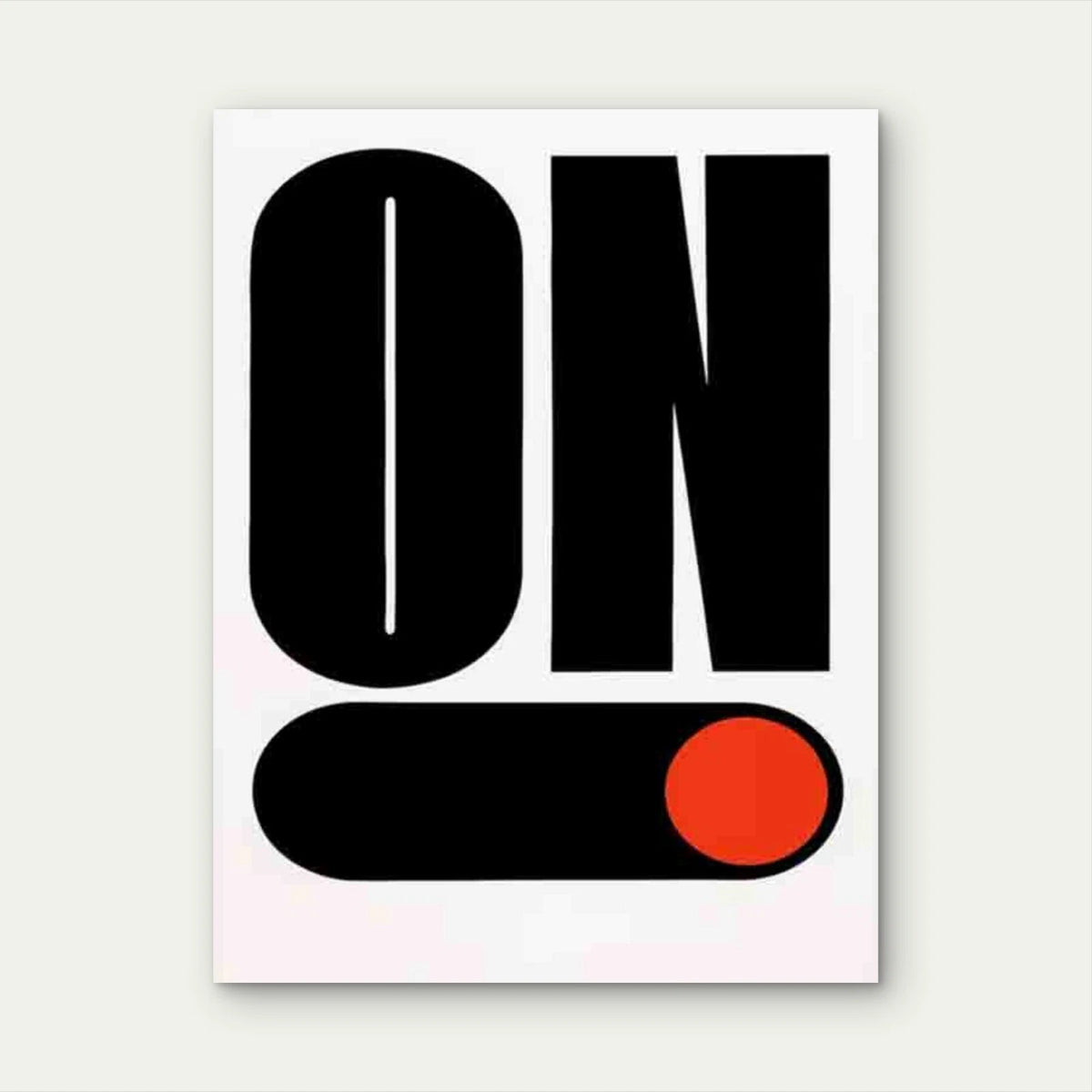 Bold ON Art 40x60cm Metal Print Ready to Hang
