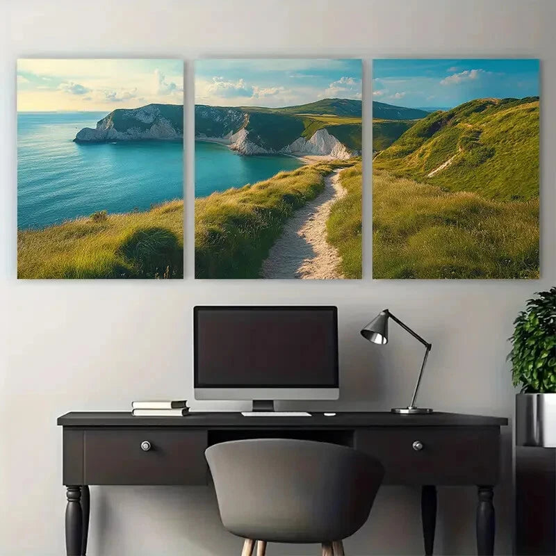 3pcs South West Coast Scenic National Park Hiking Metal Print Ready to Hang Art
