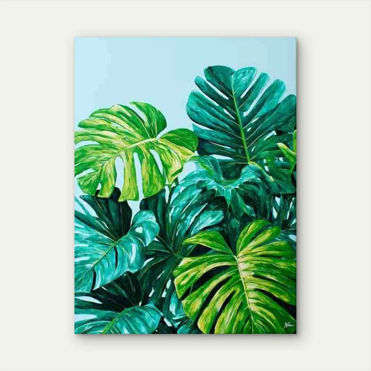 Tropical Plant Art Monstera Art Metal Print Ready to Hang