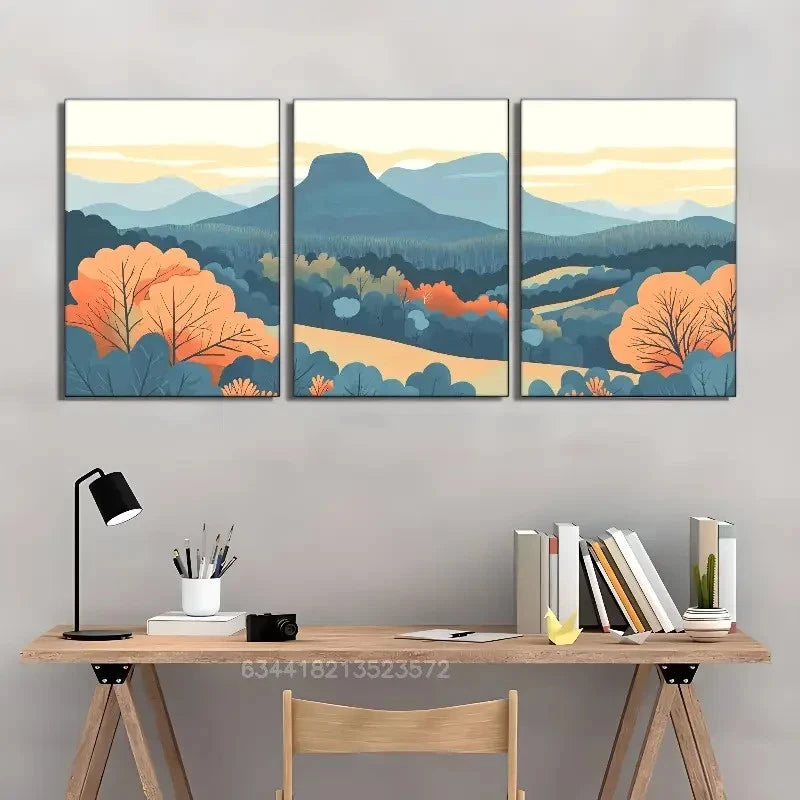 3pcs North Carolina Pinnacles Art Print Metal Print Ready to Hang Art