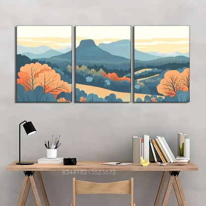 3pcs North Carolina Pinnacles Art Print Metal Print Ready to Hang Art