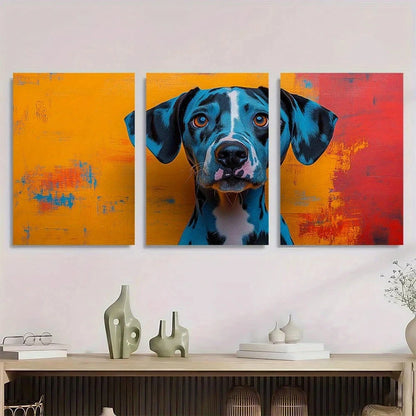 3pcs Vibrant Funny Vintage Animal Metal Print Ready to Hang Art