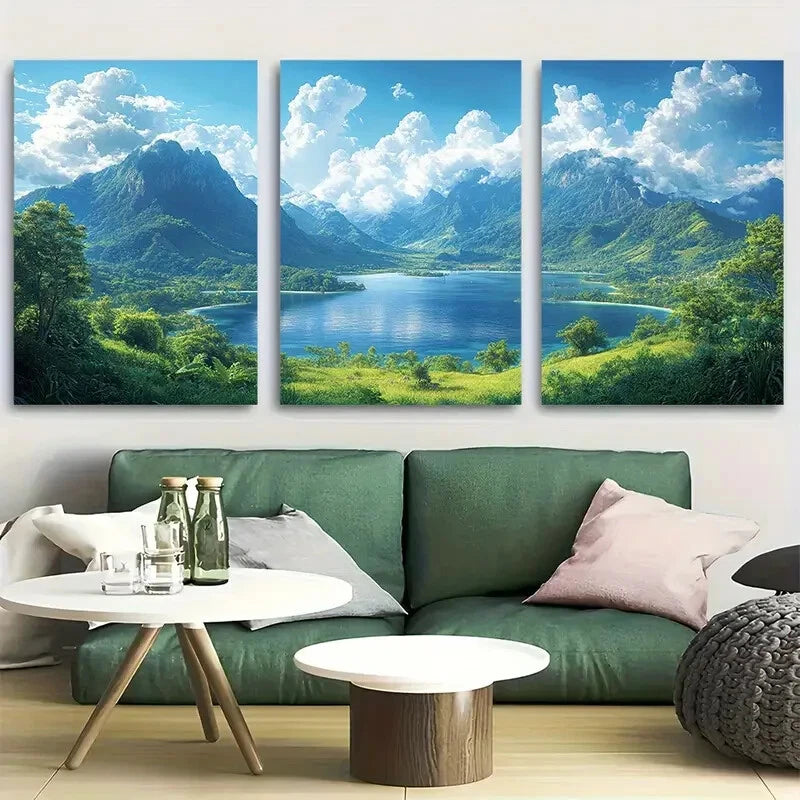 3pcs Lorentz National Park Indonesia Vacation Metal Print Ready to Hang Art