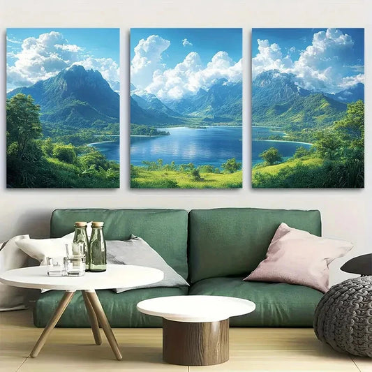 3pcs Lorentz National Park Indonesia Vacation Metal Print Ready to Hang Art