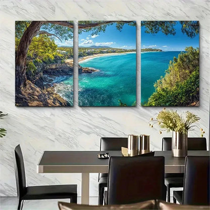 3pcs Australia Noosa Heads National Park Metal Print Ready to Hang Art
